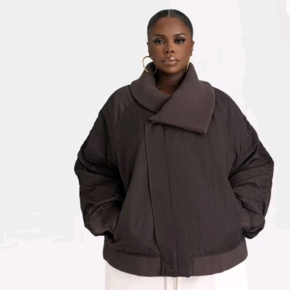 NWT Brown kbb By Kahlana Barfield Brown jacket.